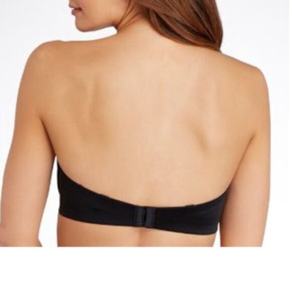 Sweet Nothings Women's Maidenform No Slip Smooth Look Strapless Black Bra - Picture 4 of 9